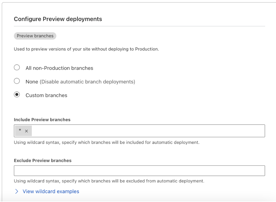 Choose what kind of preview deployment you need for your Pages project in the Cloudflare dashboard